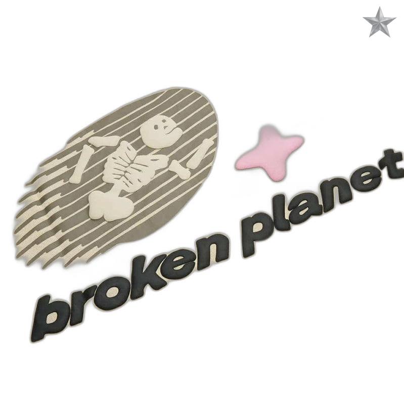 Broken Planet Cosmic Speed T-Shirt - Bone White