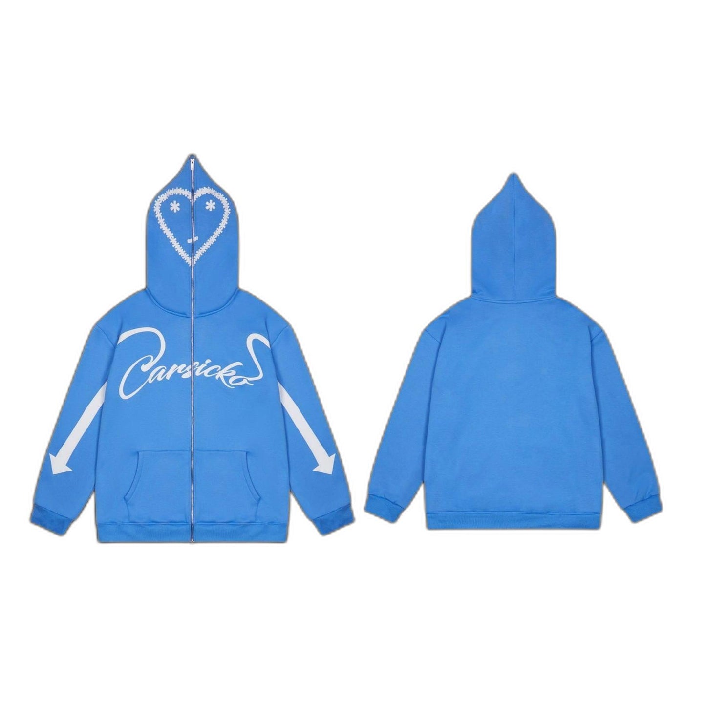 Carsicko Love Spread Full Zip Hoodie - University Blue