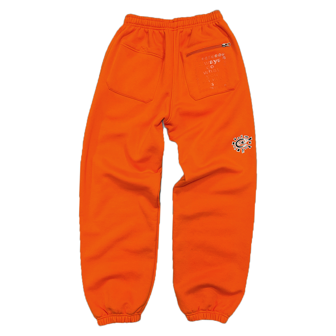 ADWYSD Rel@xed Embroidered Jogger - Orange