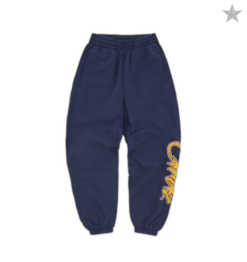 Corteiz Satin Applique Allstarz Joggers - Navy