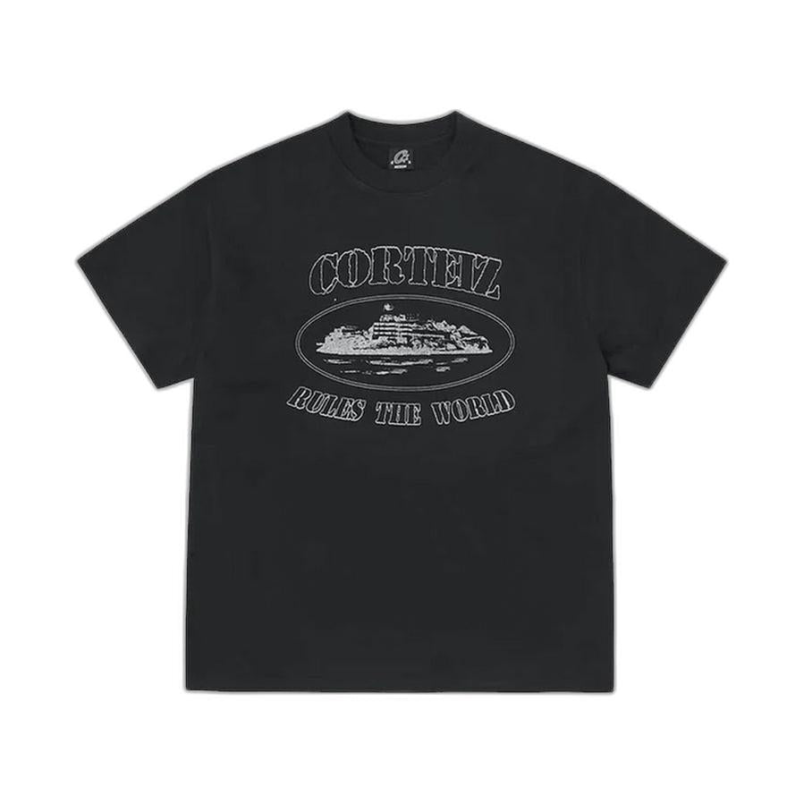 Corteiz Reflective Alcatraz Tee - Triple Black