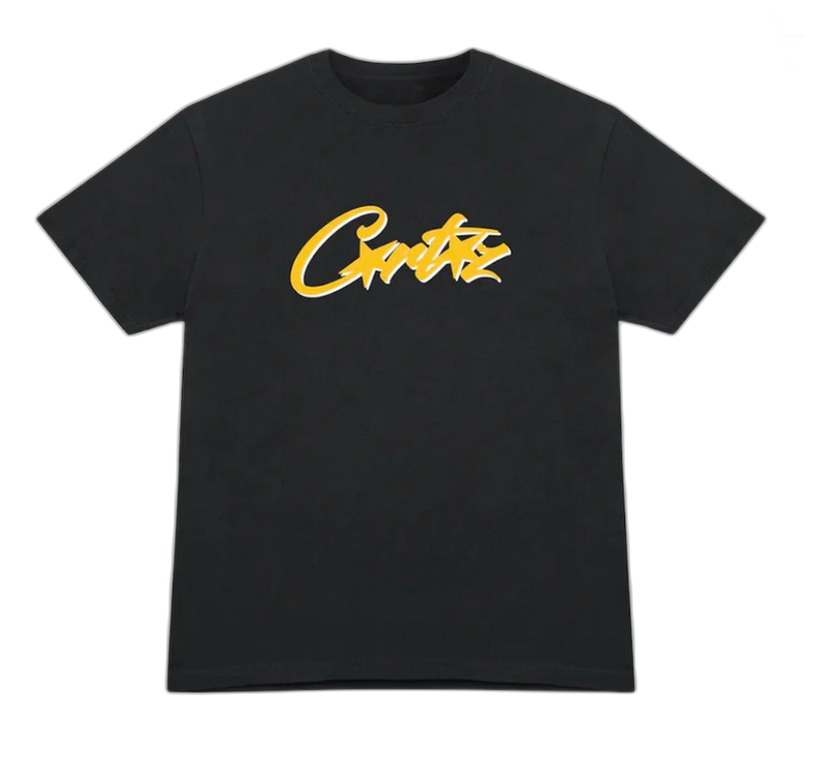 Corteiz OG Allstarz Tee - Black & Yellow
