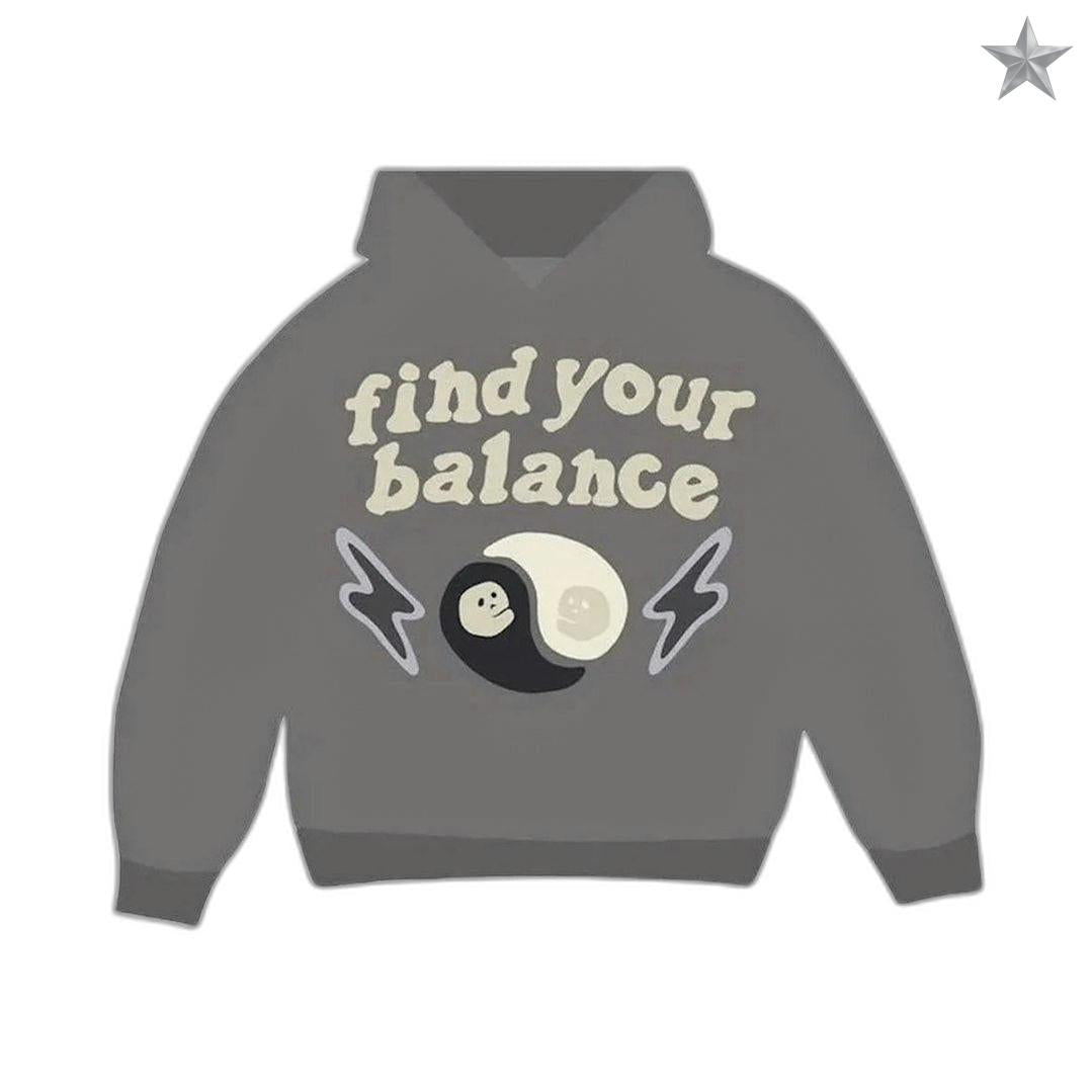 Broken Planet Find Your Balance Hoodie - Ash Grey