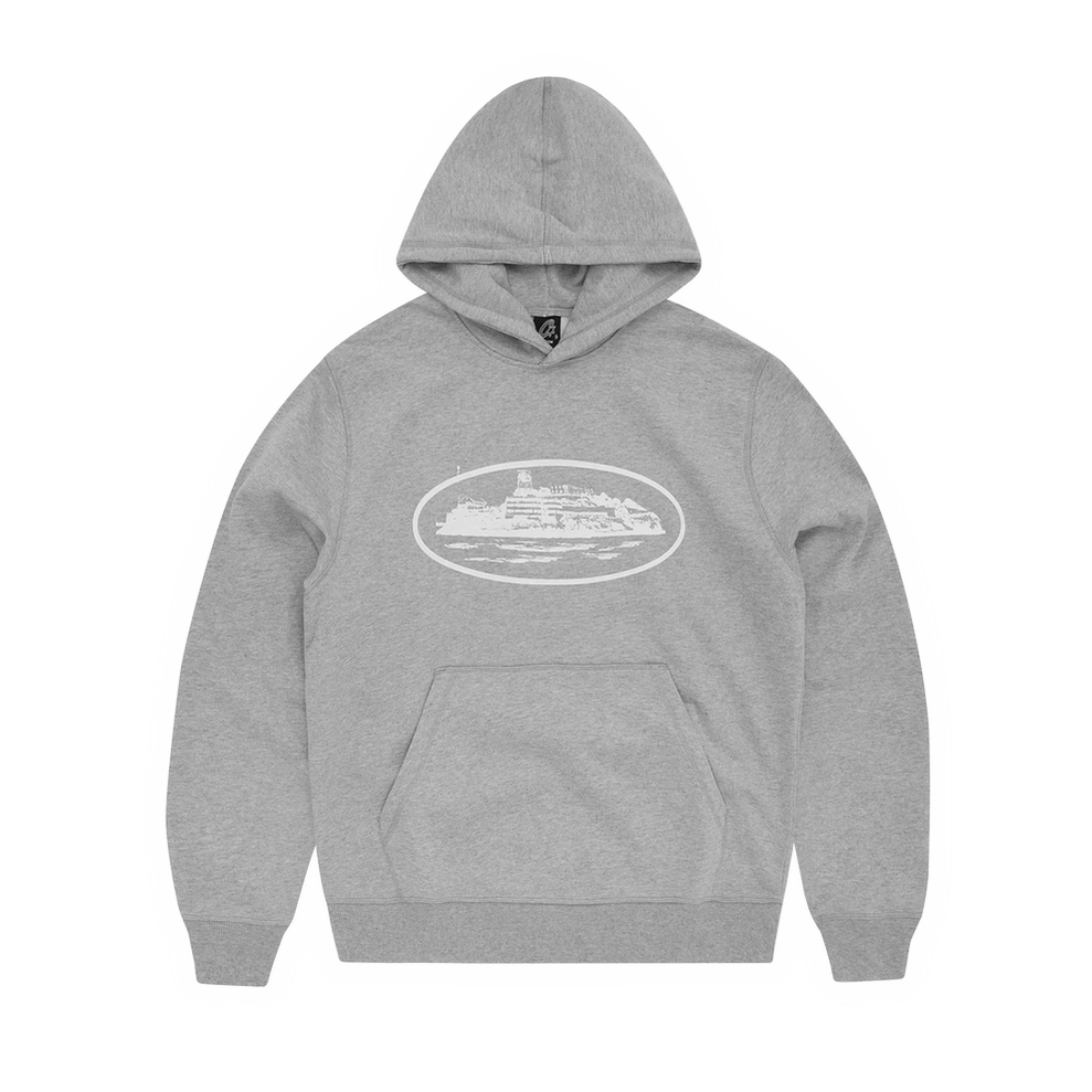 Corteiz Alcatraz Hoodie 2024 - Heather Grey