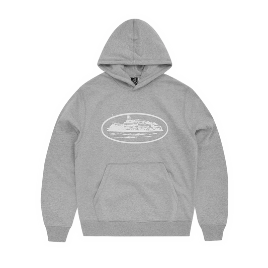 Corteiz Alcatraz Hoodie 2024 - Heather Grey