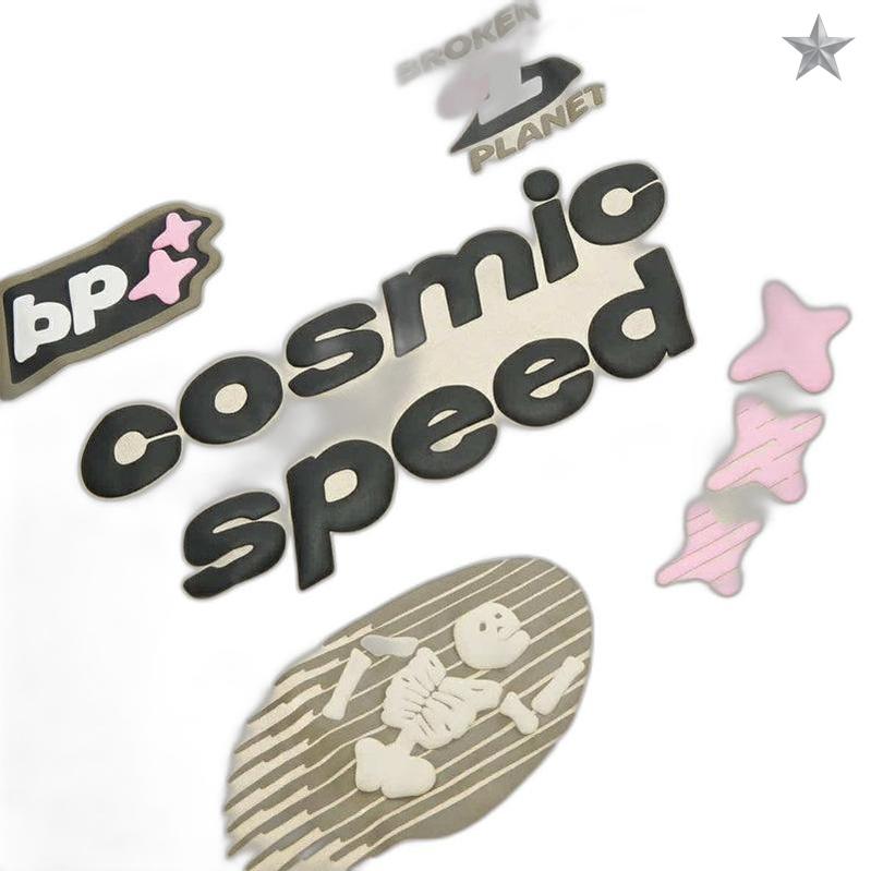 Broken Planet Cosmic Speed T-Shirt - Bone White