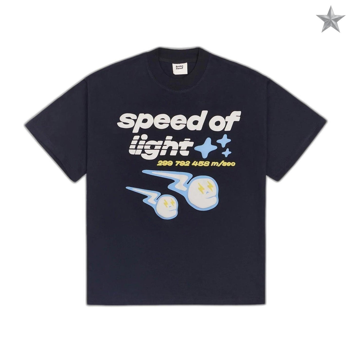 Broken Planet Speed of Light T-Shirt - Midnight Black