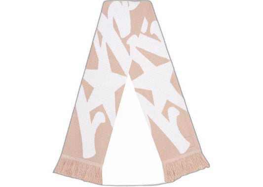 Corteiz Jacquard Knit Scarf - Cream