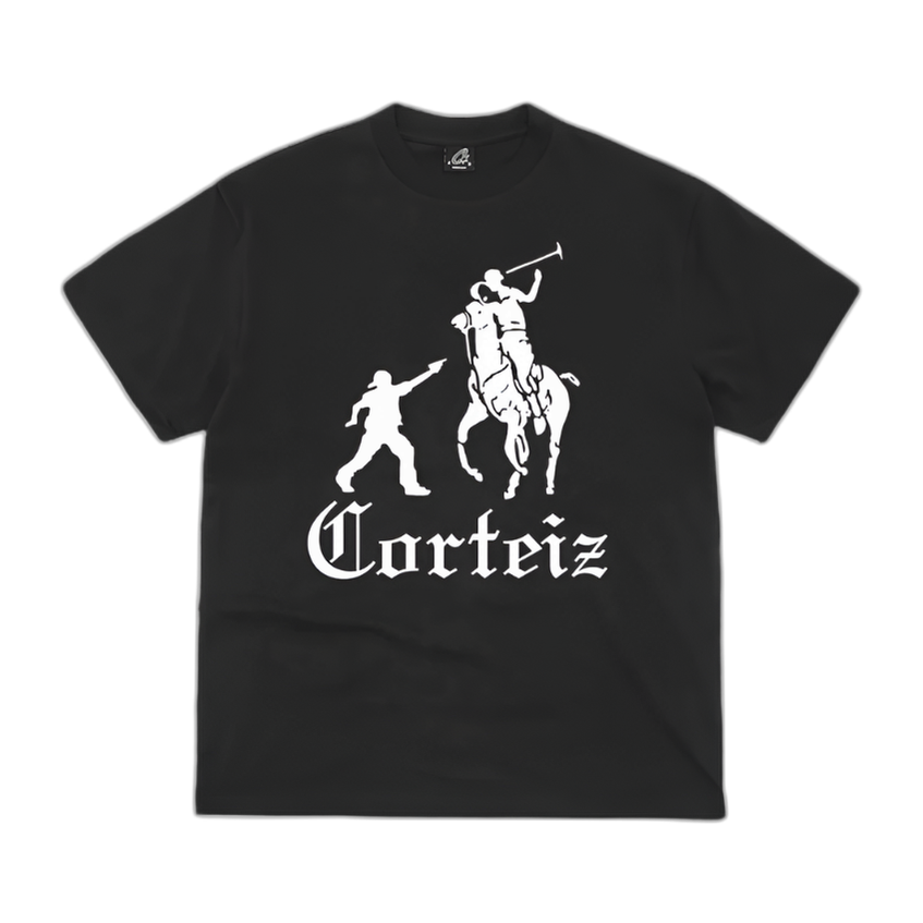 Corteiz Jack Boys Tee - Black/White