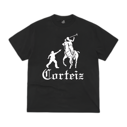 Corteiz Jack Boys Tee - Black/White