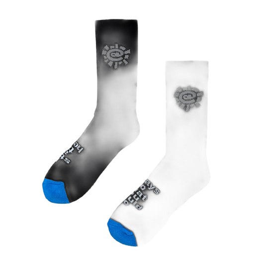 ADWYSD Silver @Sun Sock - Black