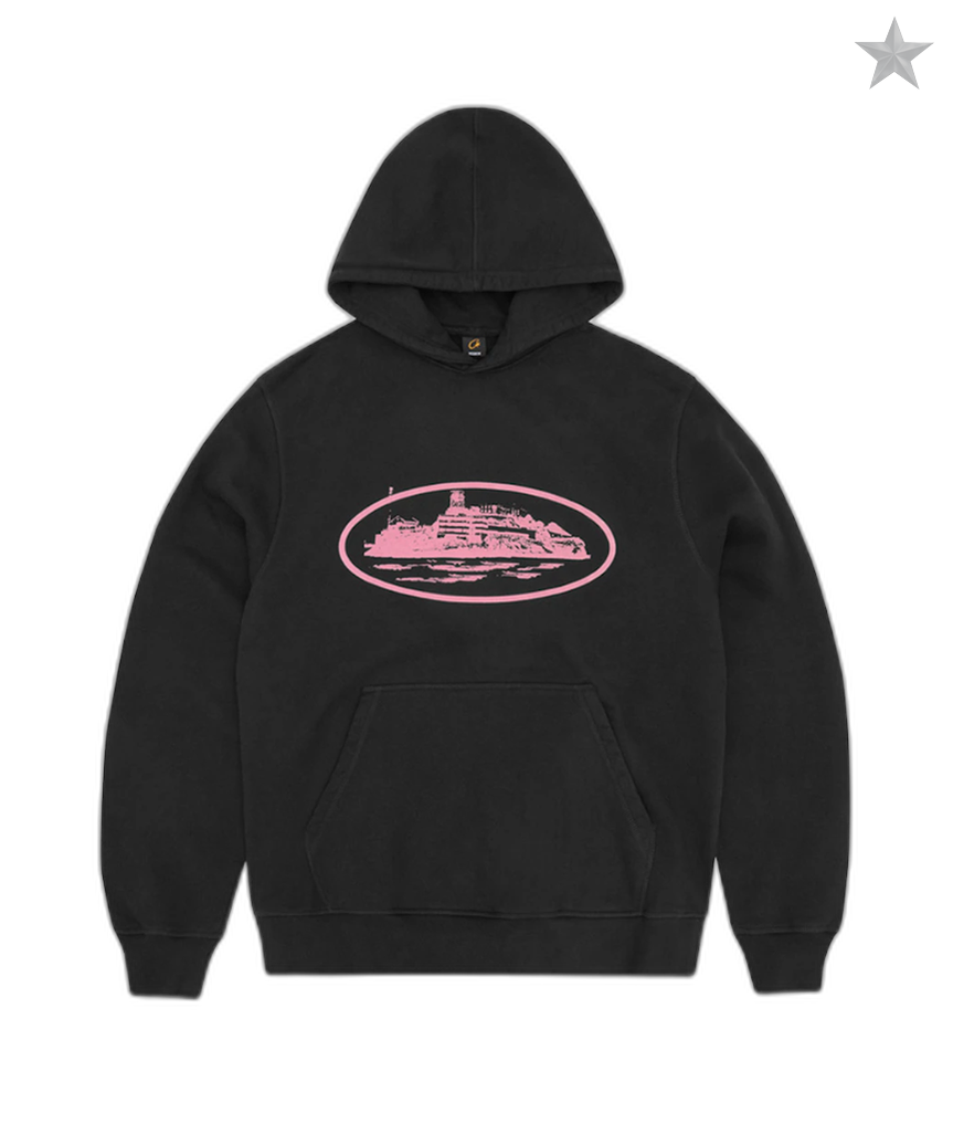 Corteiz Alcatraz V2 Hoodie -  Pink and Black