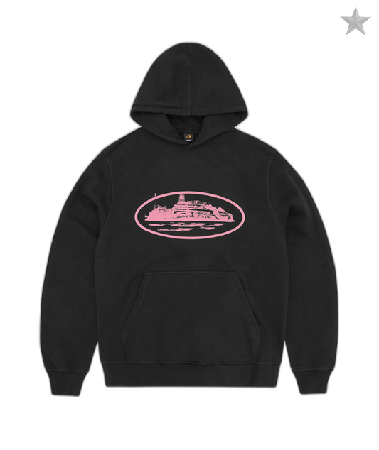 Corteiz Alcatraz V2 Hoodie -  Pink and Black
