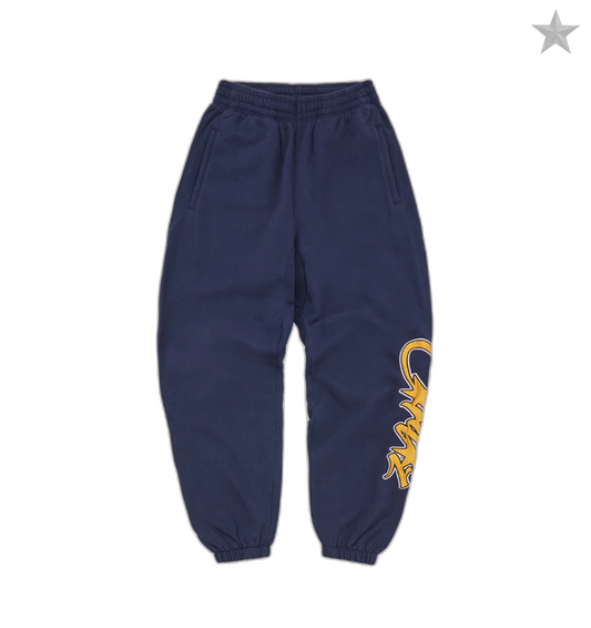 Corteiz Satin Applique Allstarz Joggers - Navy