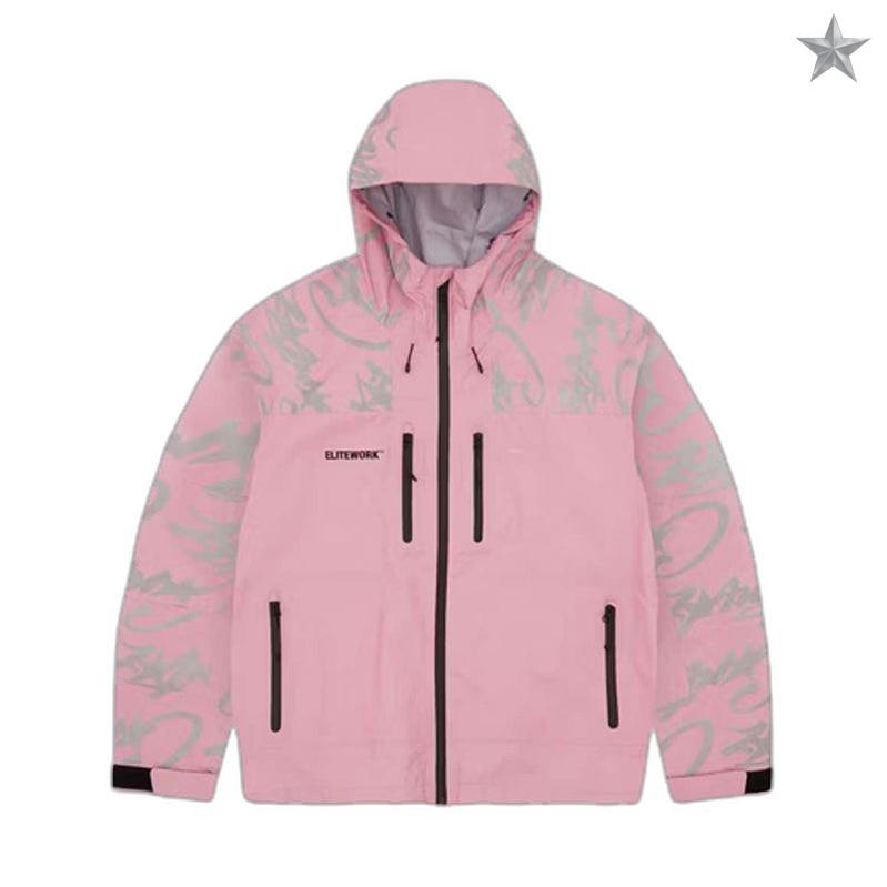 Corteiz Elitework Waterproof Jacket - Pink