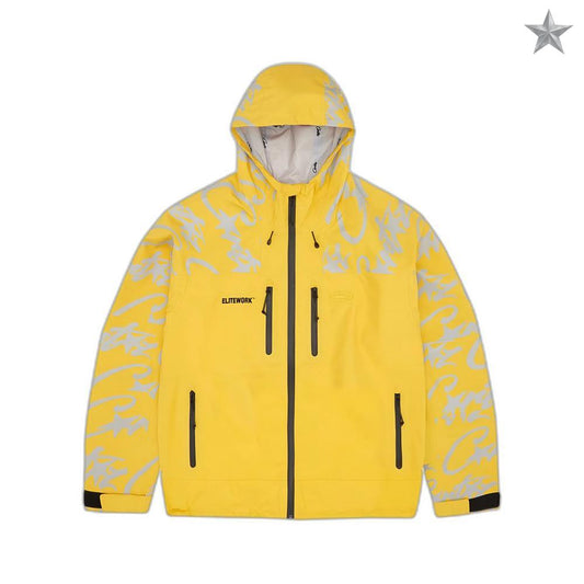 Corteiz Elitework Waterproof Jacket - Yellow
