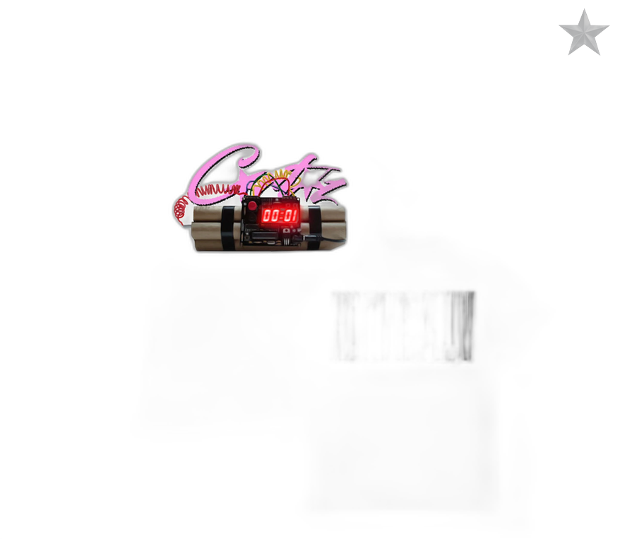 Corteiz No Time 4 Luv Tee - White and Pink