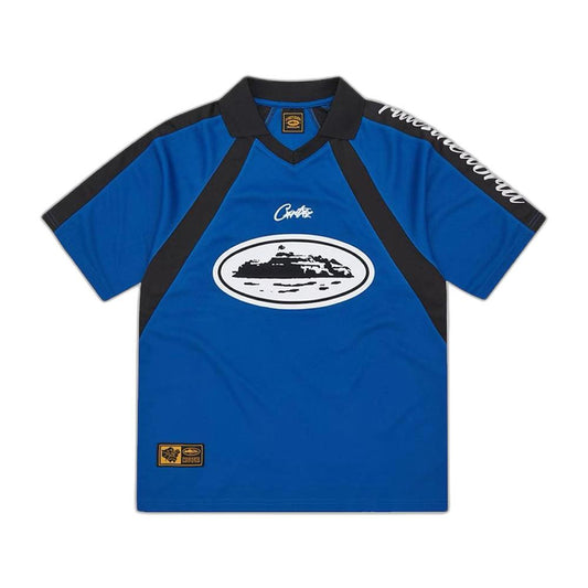 Corteiz Alcatraz Football Jersey - Navy