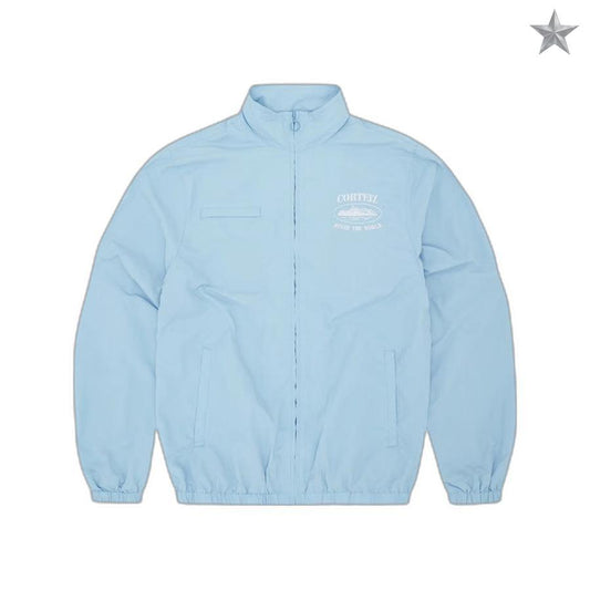 Corteiz Shukushuku Track Jacket - Baby Blue