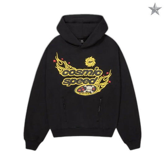 Broken Planet Cosmic Speed Hoodie - Midnight Black